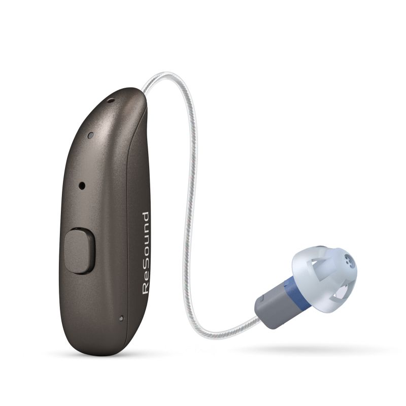 ReSound Omnia Mini RIE 60 with standard receiver Warm Grey